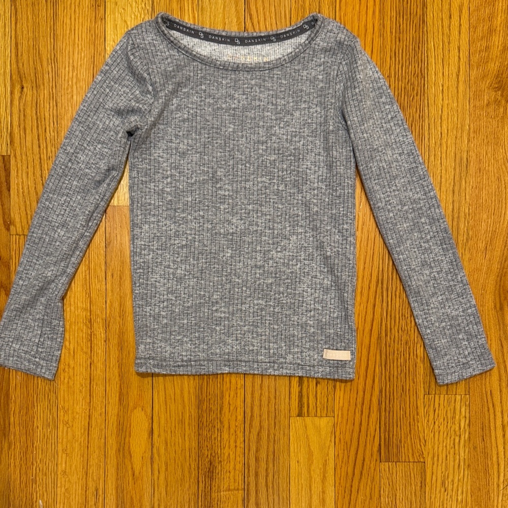Danskin Heather Gray Long Sleeve Tee for Kids